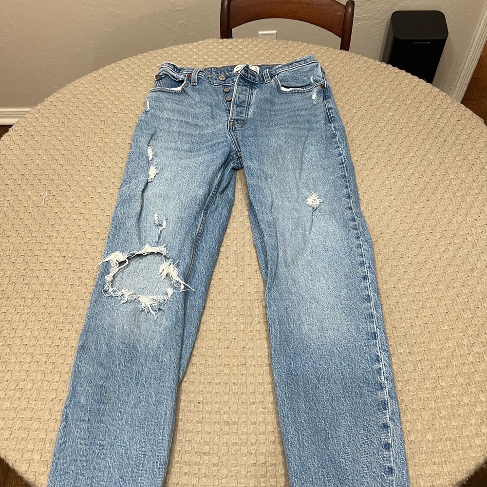 Abercrombie & Fitch Blue High Rise Jeans size 27